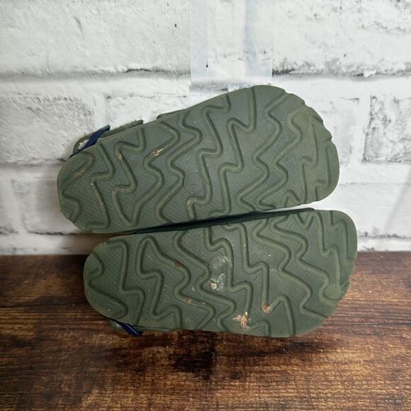 Toddler Army Green Eva Sandals, Birkis Style Size 7 - Picture 5 of 5